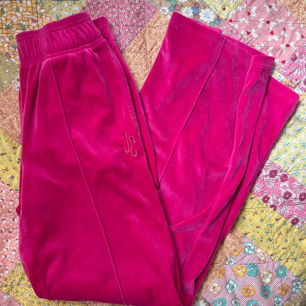 Juicy Couture hot pink Velour Lounge Pants
